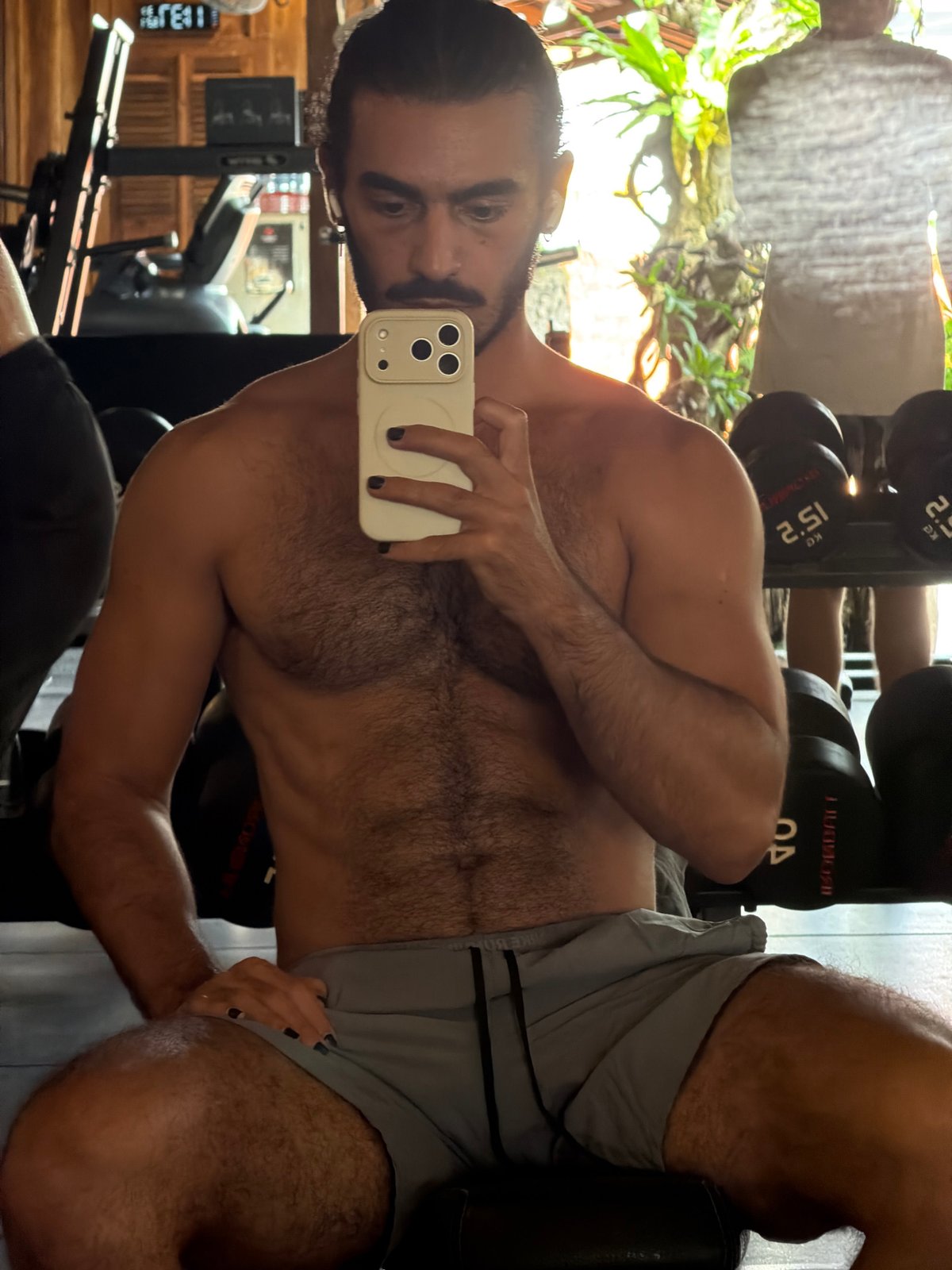 Gym sessions and garden moments at a North Kuta retreat