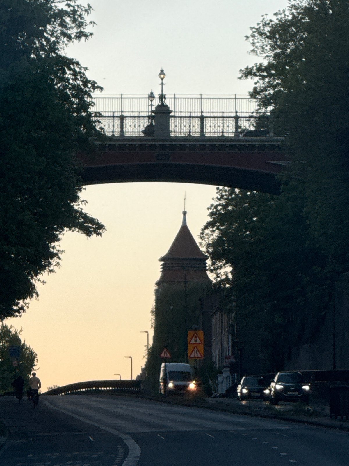 London bridge photographed during sunset hours