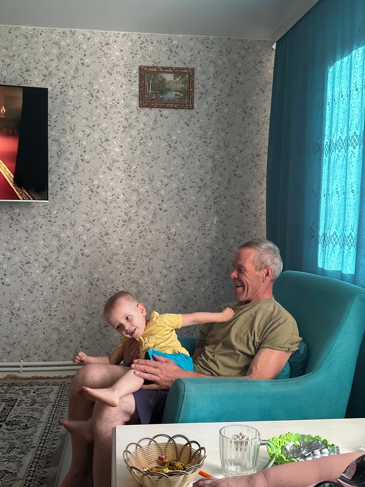 Everyday family moments documented in Chaikovsky, Russia