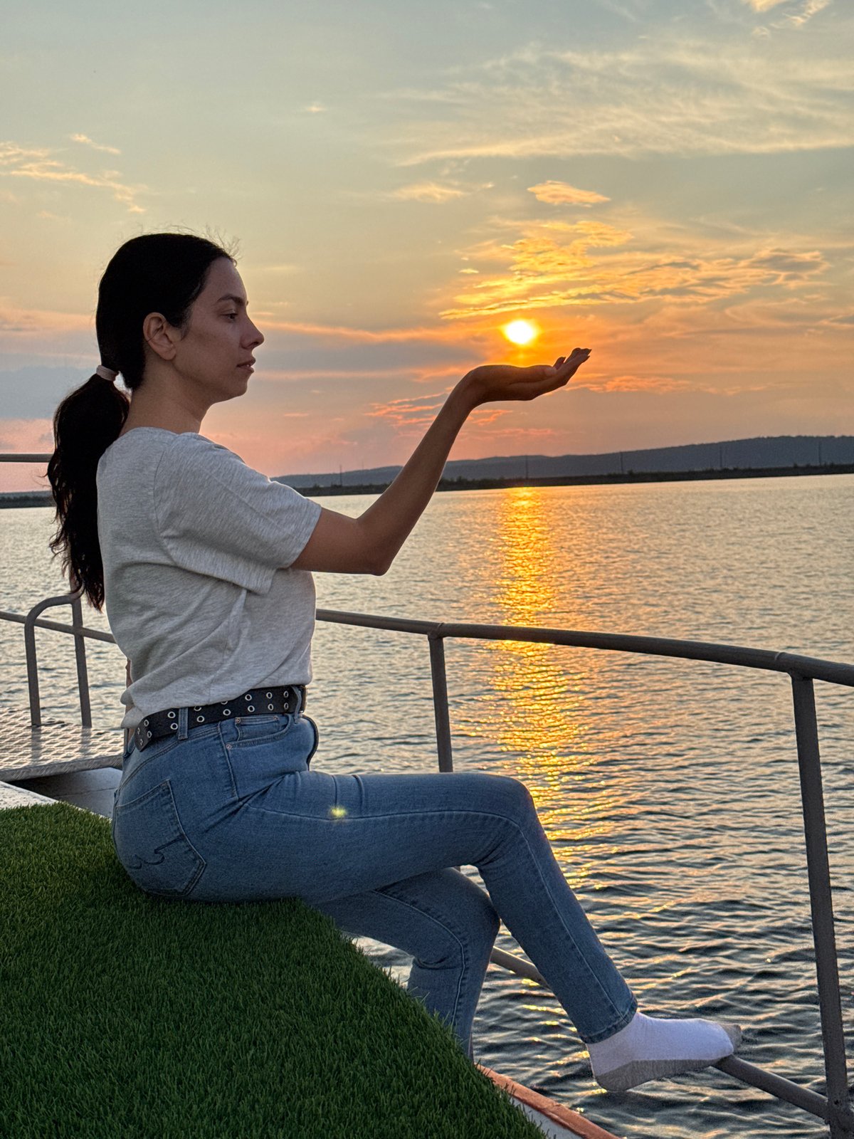 Sunset boat trip on Kama River in Chaikovsky