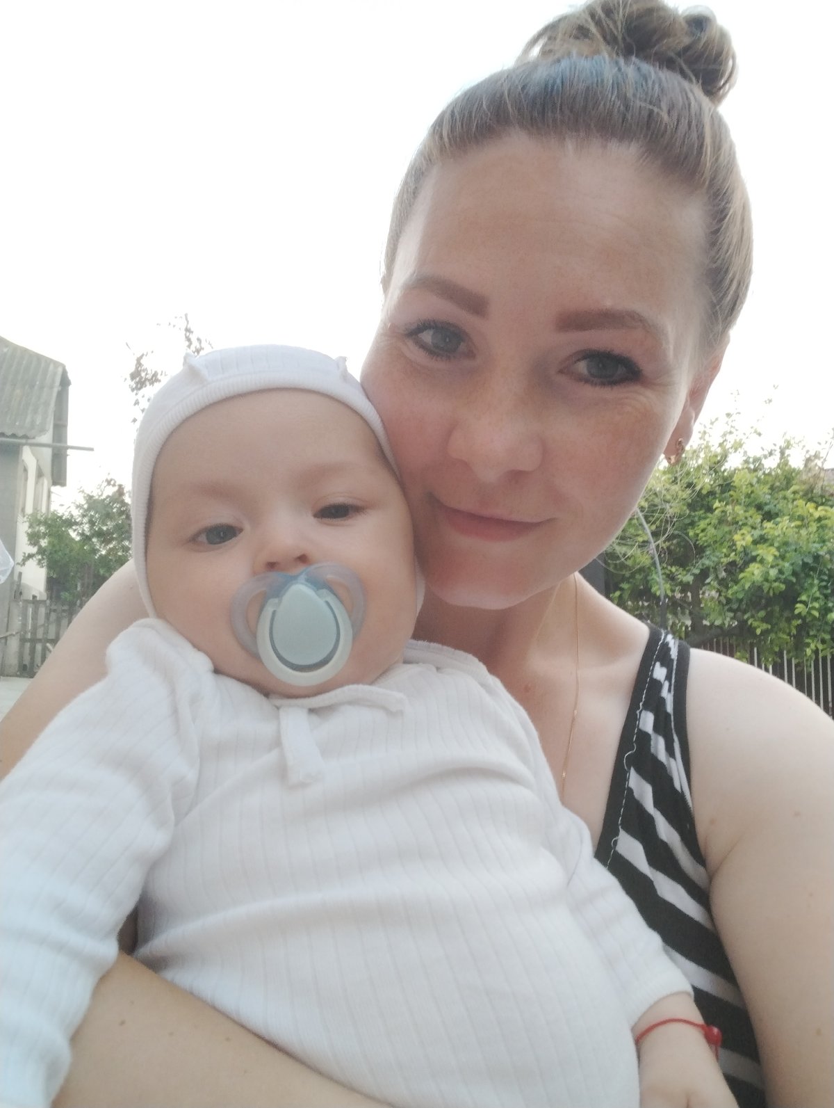 Quiet moment with a baby in Fălești, Moldova