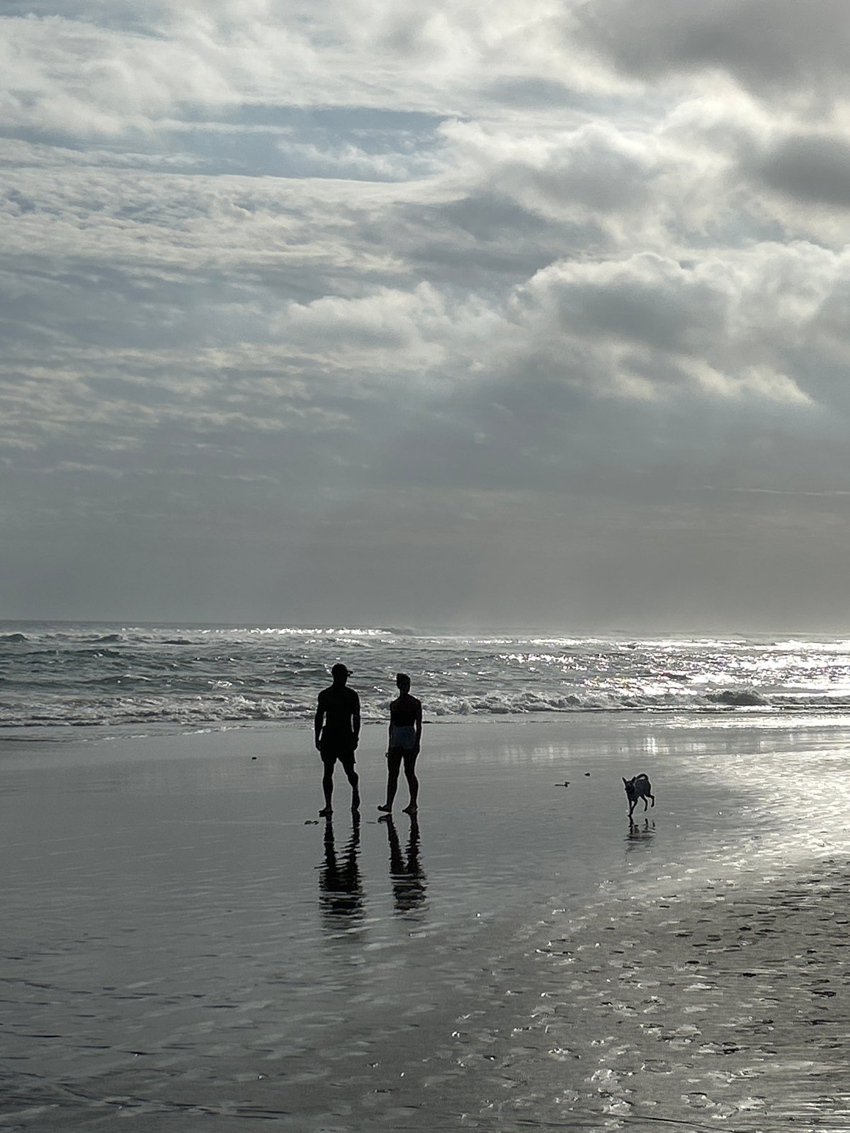 Morning beach leisure documented at North Kuta, Indonesia