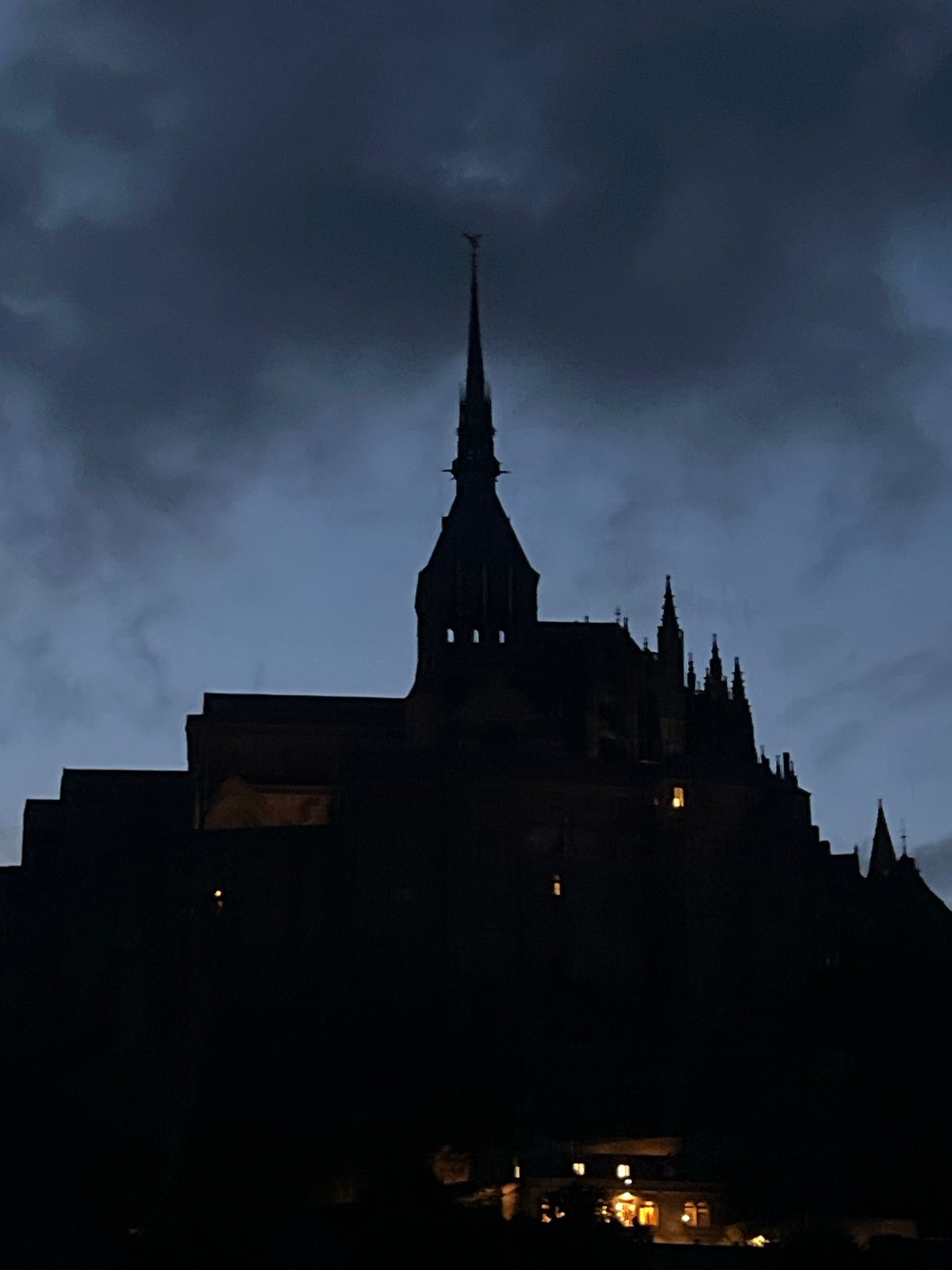 Evening stroll documented through Mont Saint-Michel's medieval streets