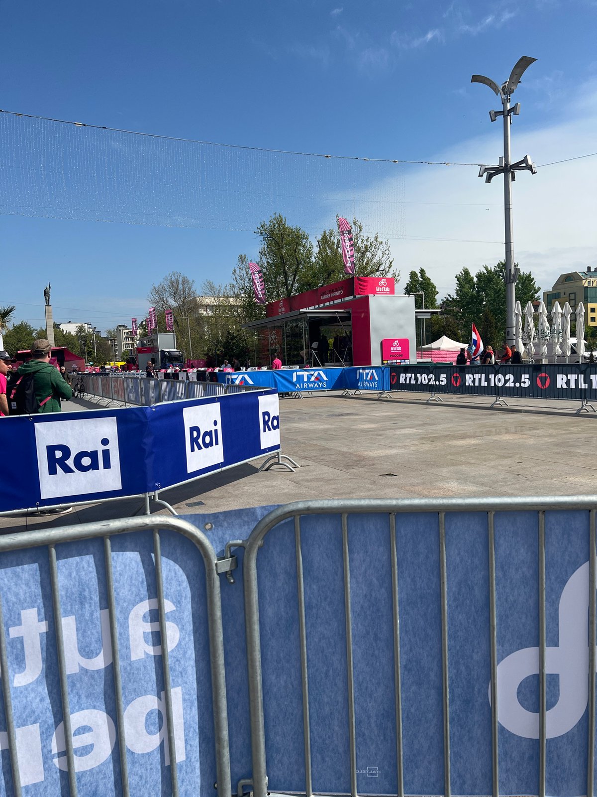 Giro d'Italia 2026 event setup underway in Burgas, Bulgaria