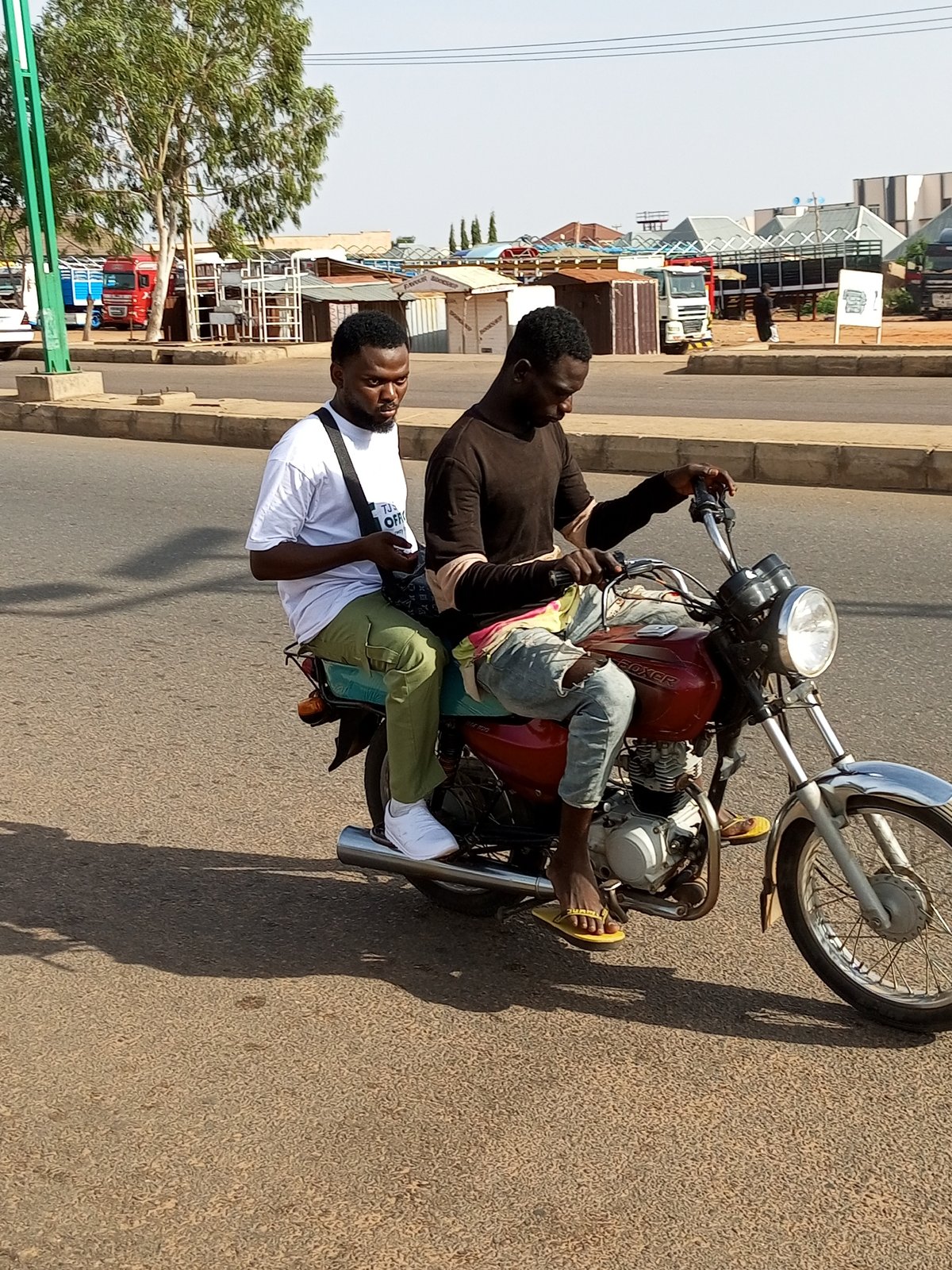 Morning street life across Tumfure and Tempure, Nigeria