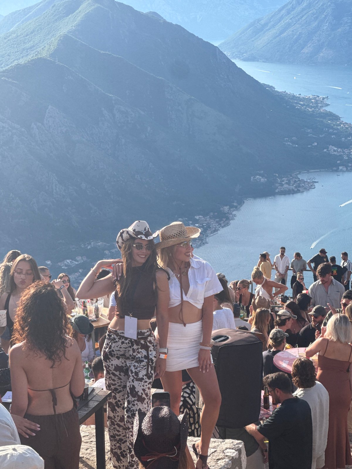 Mountaintop party overlooking Kotor bay, Montenegro