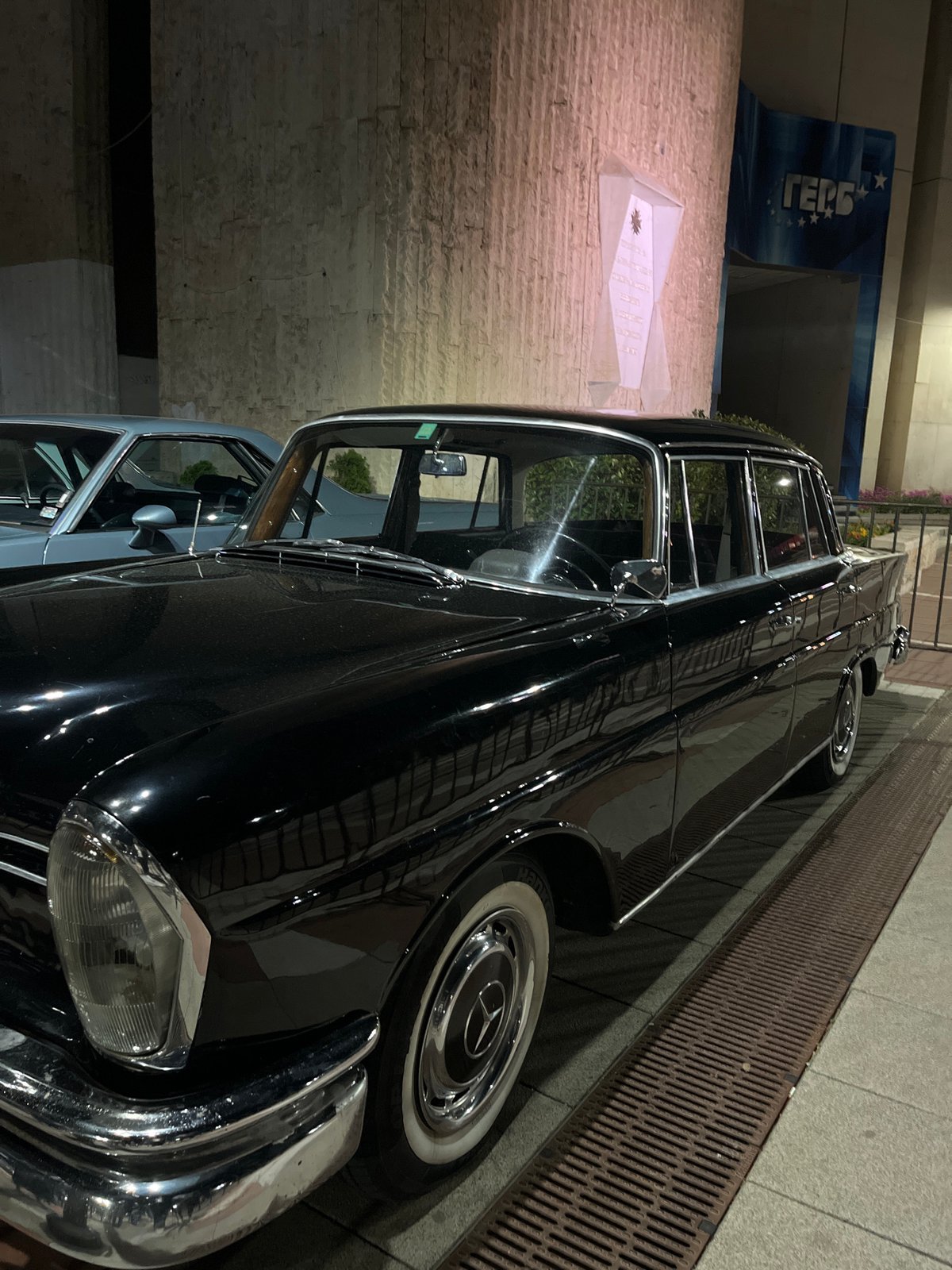 Vintage Mercedes-Benz cars gather in Blagoevgrad, Bulgaria streets