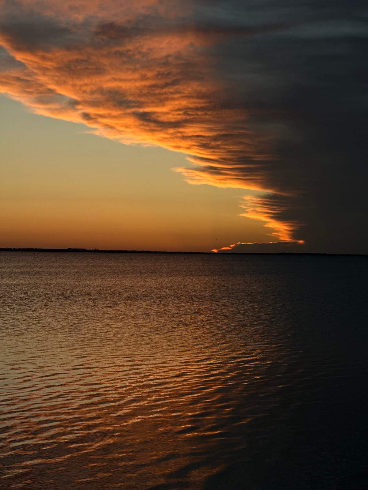 Dramatic sunset and storm clouds observed over Kokshetau