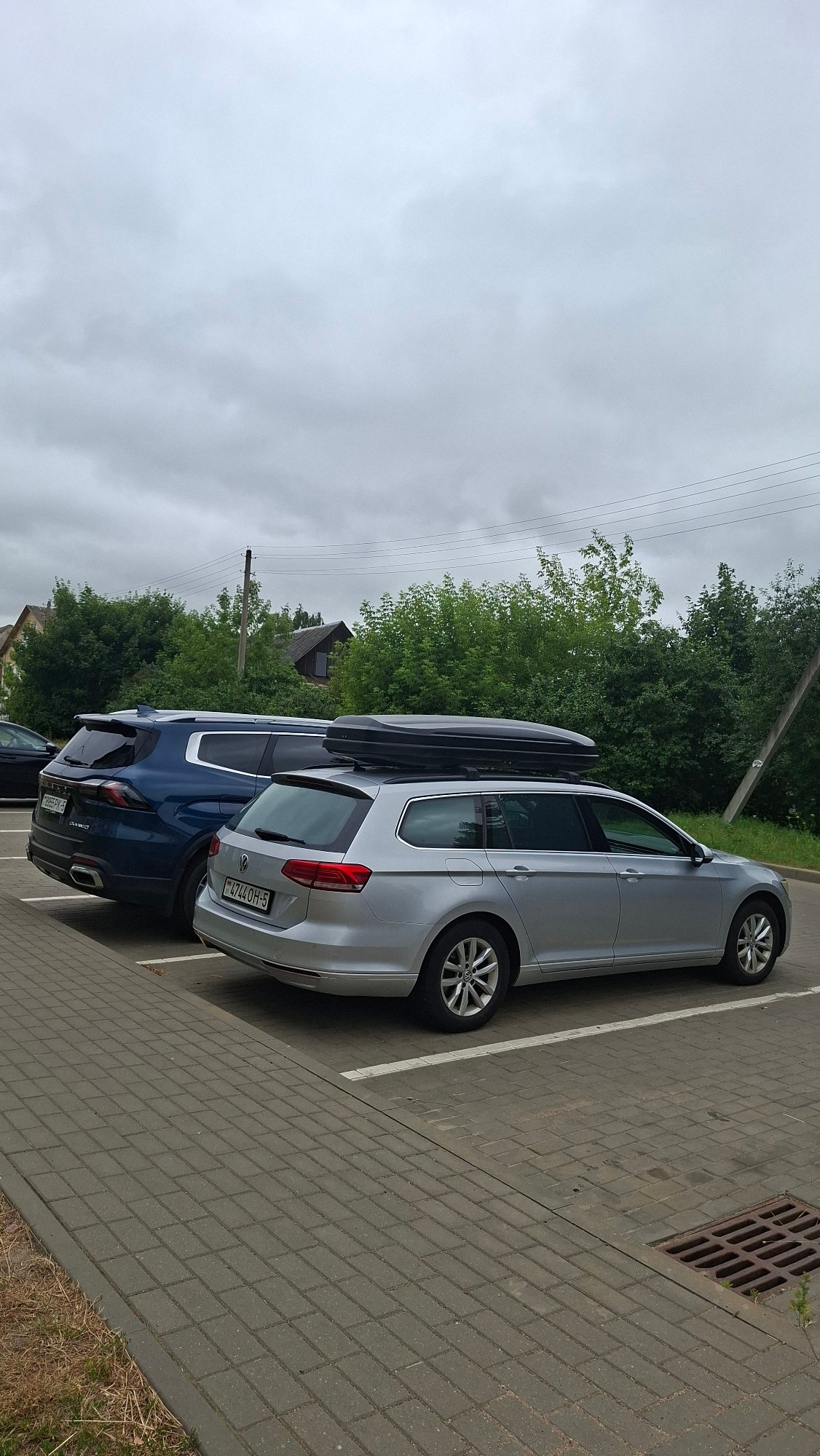Ordinary morning street life in Smalyavichy, Belarus