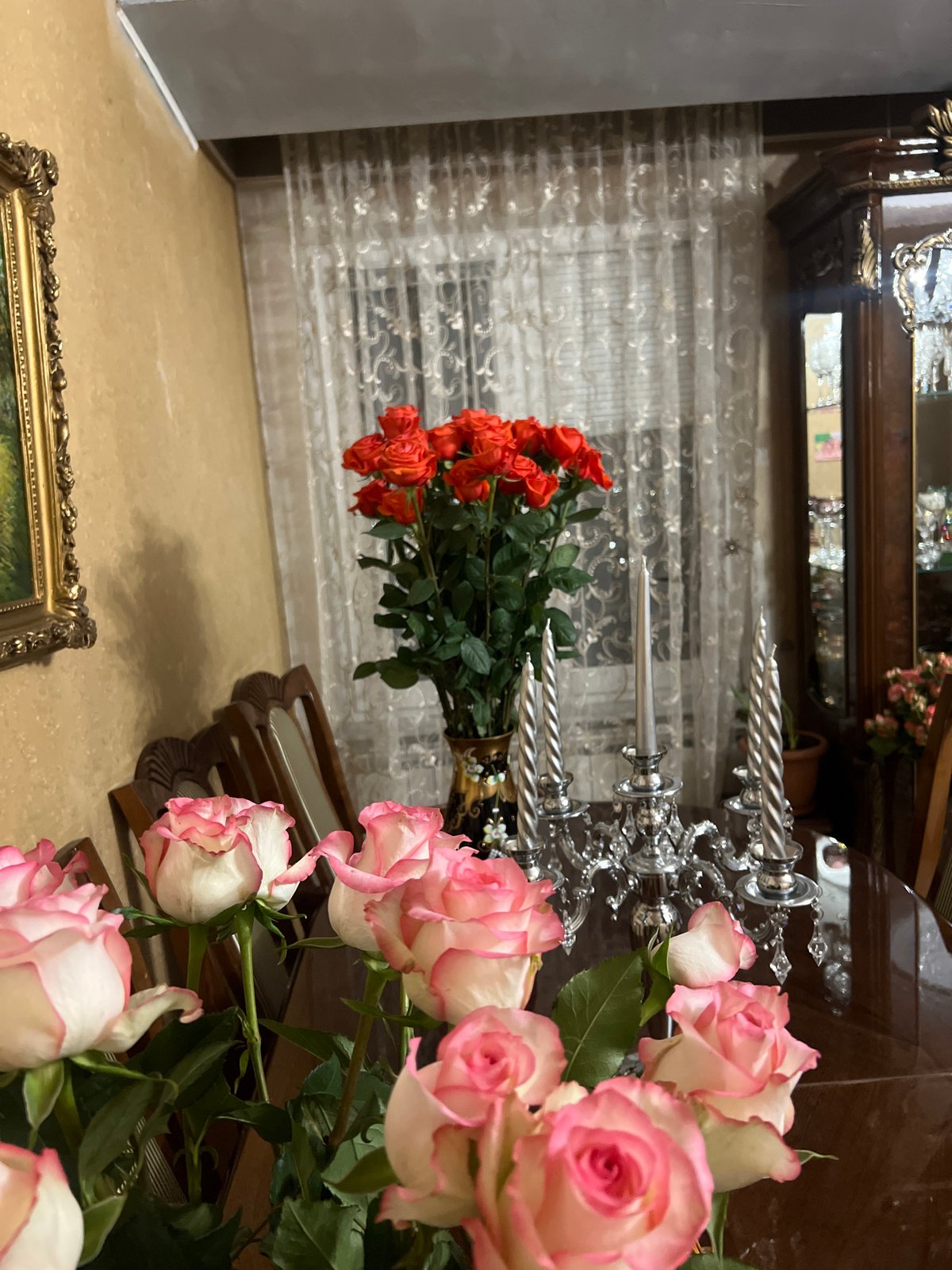 Birthday celebration captured with flowers and treats in Yerevan