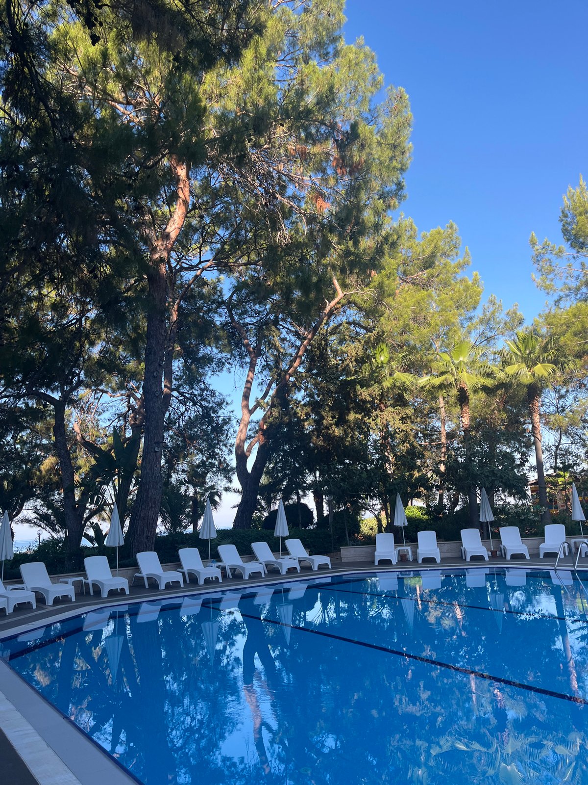 Summer hotel stay in Alanya, poolside and sea views