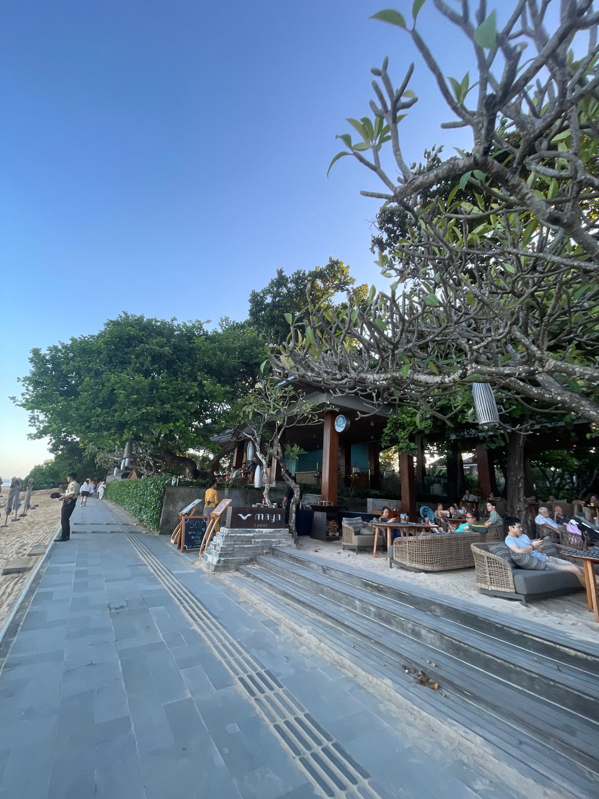 Morning beach life documented across Denpasar, Indonesia tourist areas