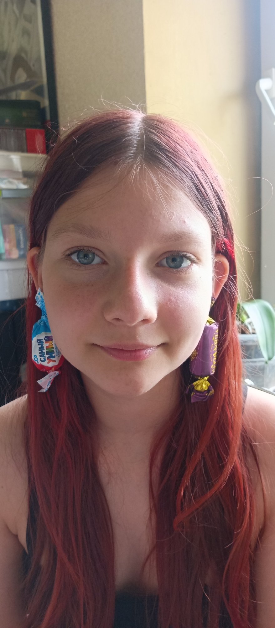 Creative candy wrapper jewelry photo session documented over hour