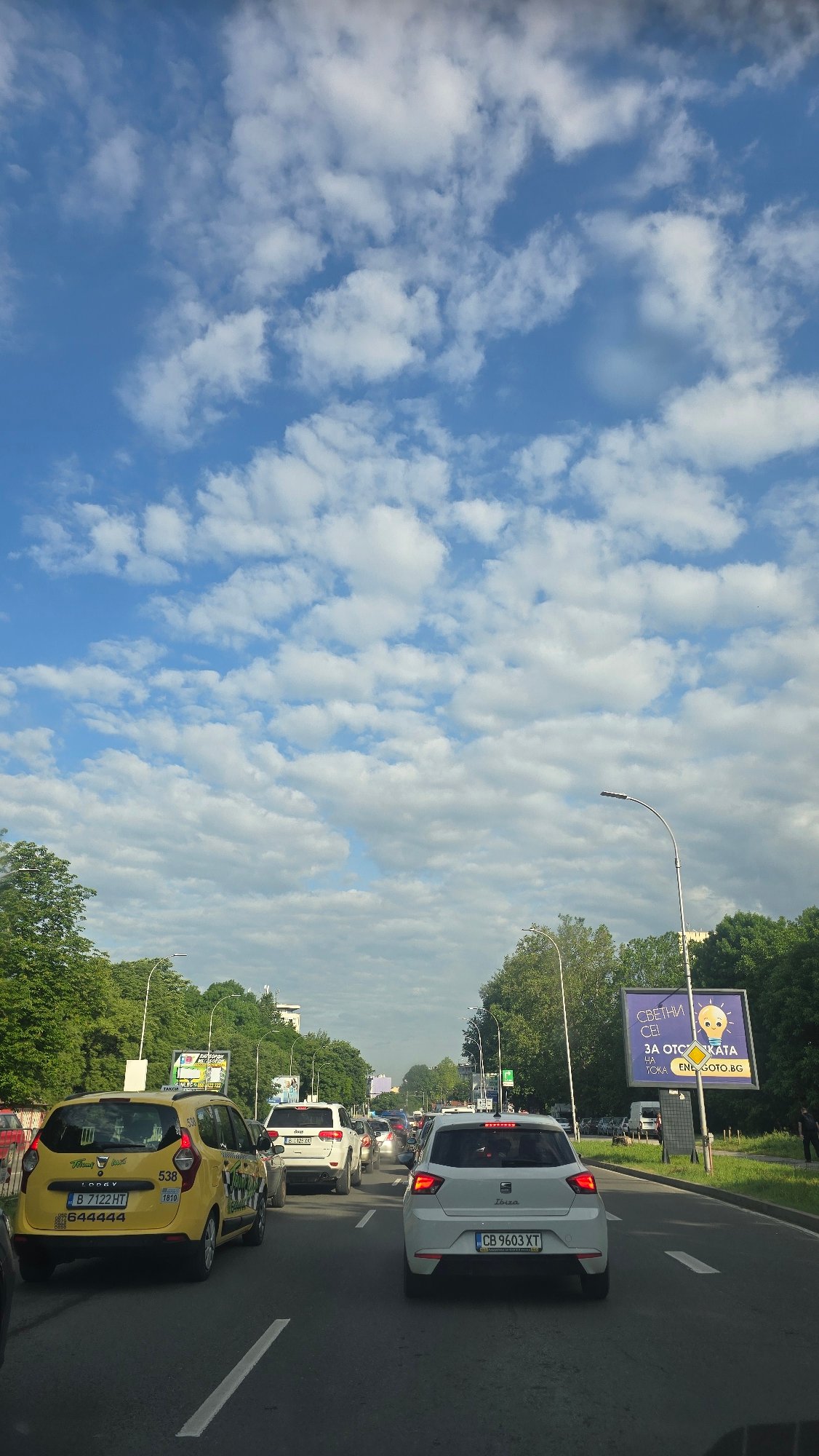 Morning traffic and personal moments captured in Varna, Bulgaria