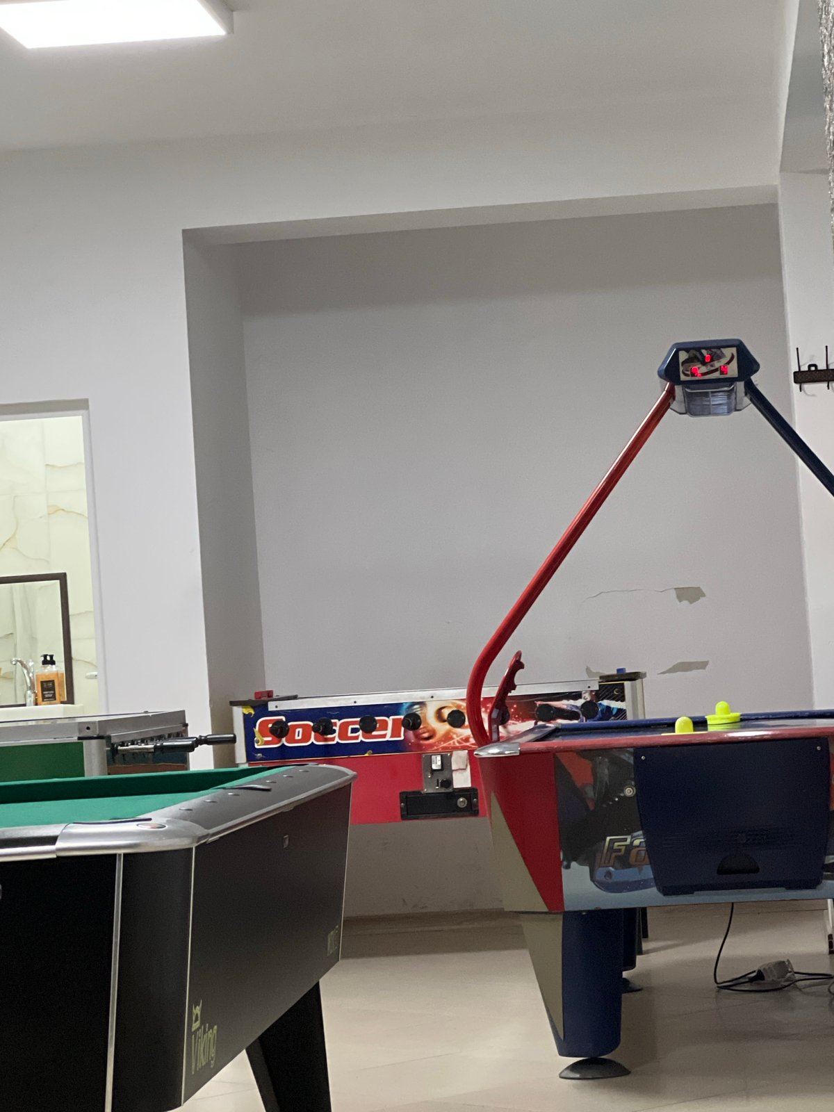 Game room evening captured in Gotse Delchev, Bulgaria
