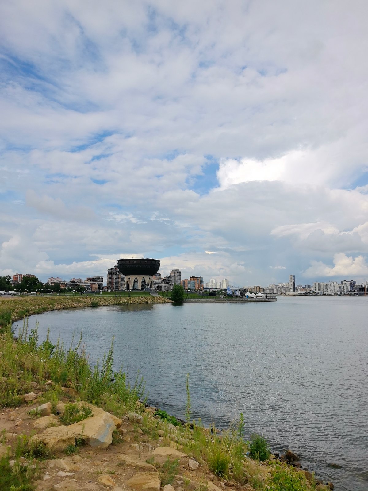 Kazan city landmarks from the Chasha to the Kazanka River