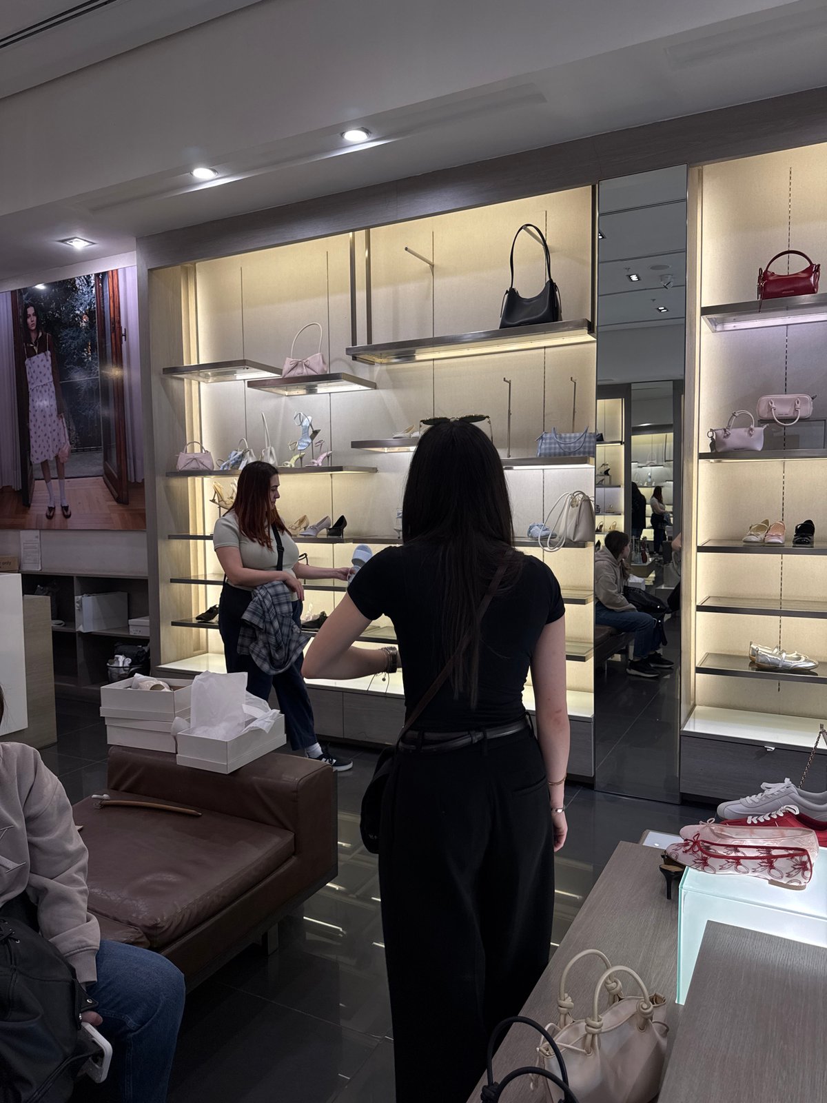 Man takes mirror selfies in luxury store in Yerevan
