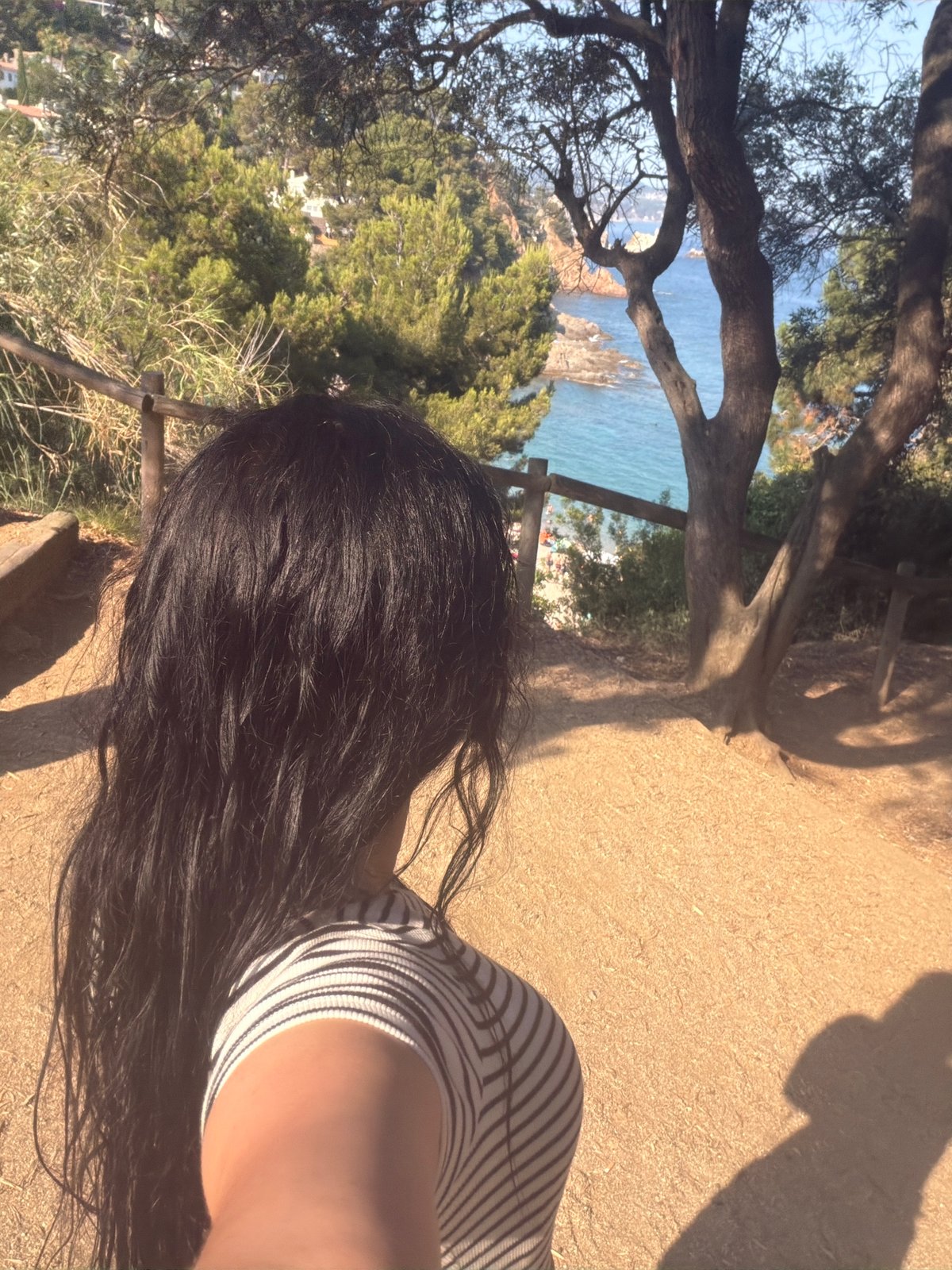 Afternoon stop at a coastal overlook in Blanes, Spain