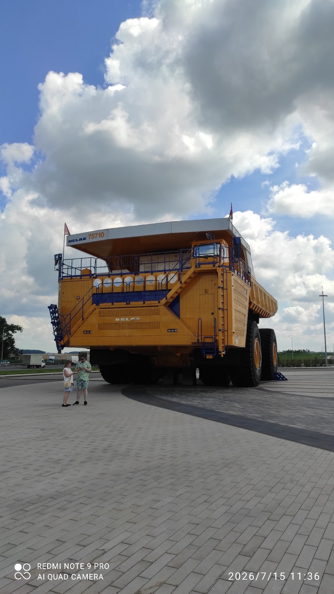 BelAZ 75710 mining truck on public display in Minsk