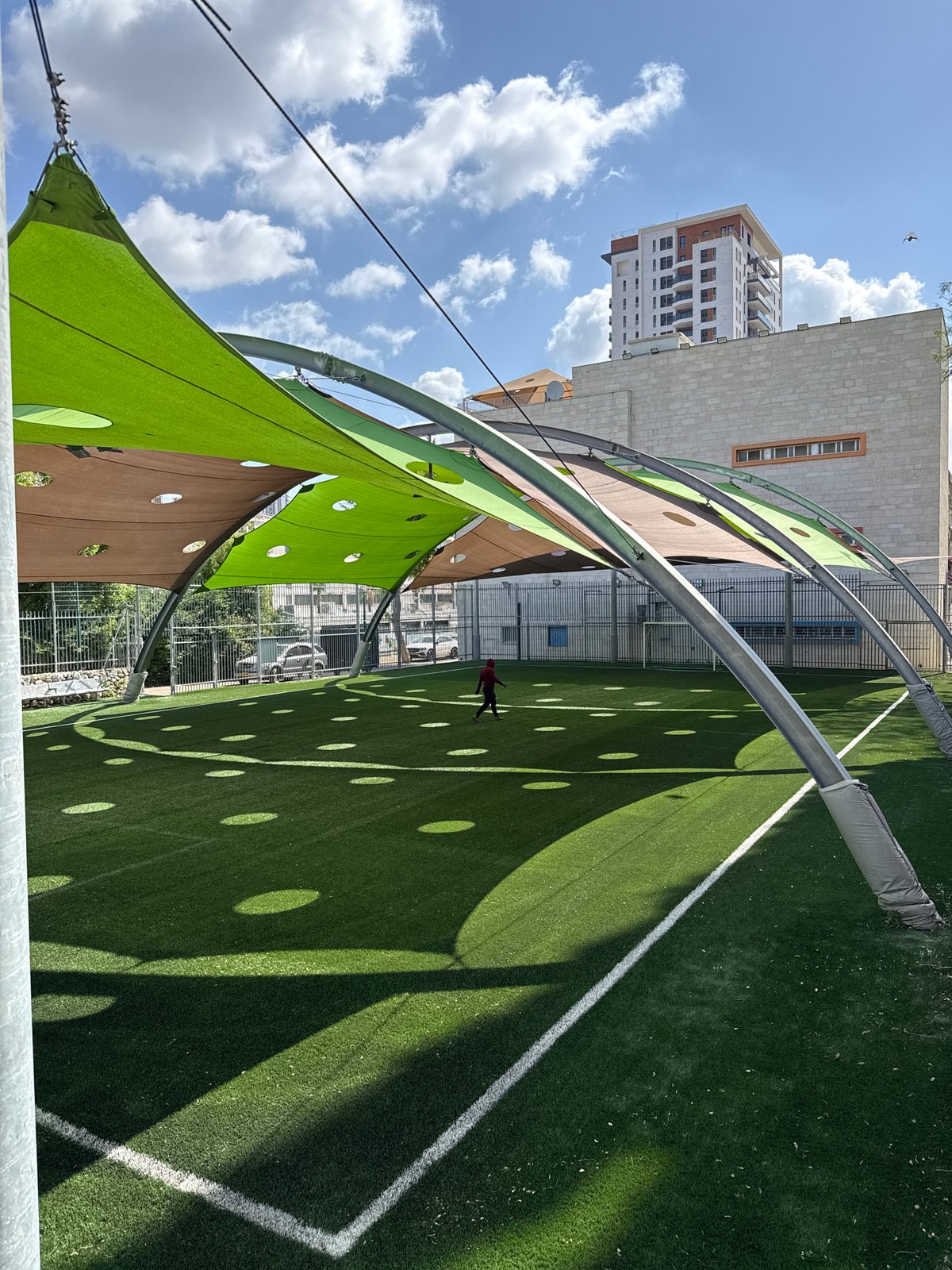 Morning scenes documented in Petah Tikva residential area