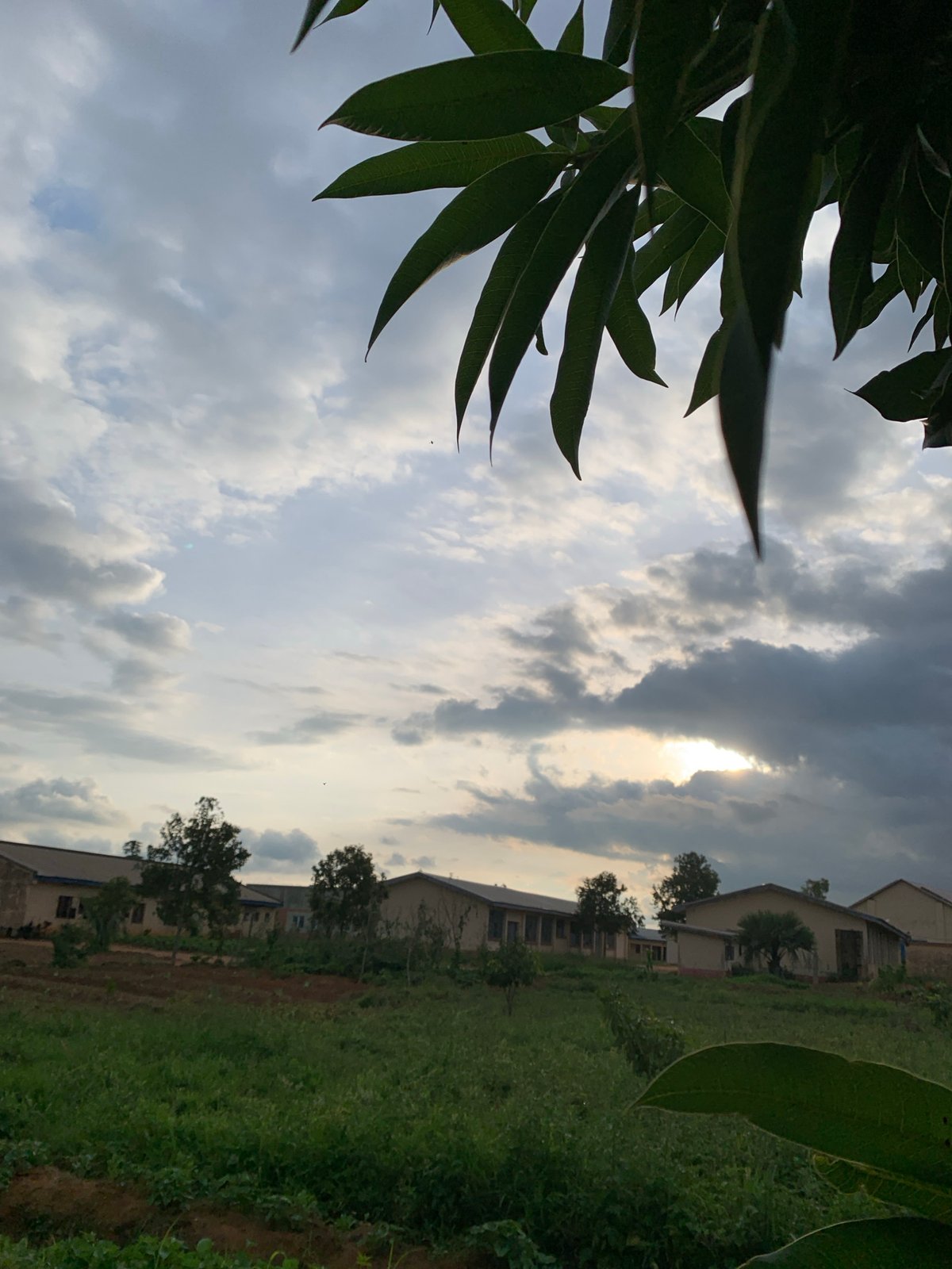 Storm clouds gather over rural Kuru Karama, Nigeria