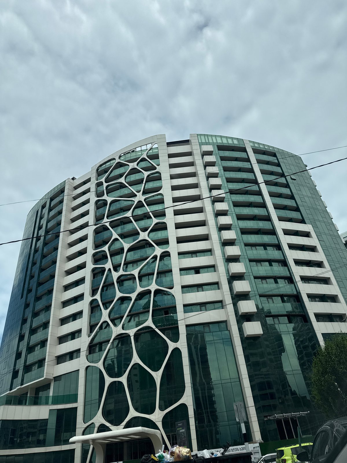 Modern architecture and street life in Batumi, Georgia