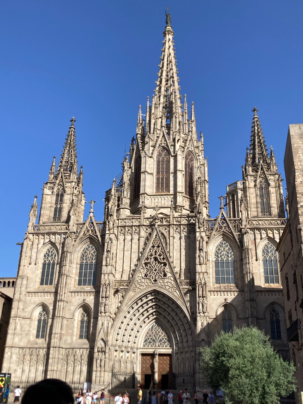 Gothic Quarter afternoon: cathedral, cobblestone streets, and plaza performers
