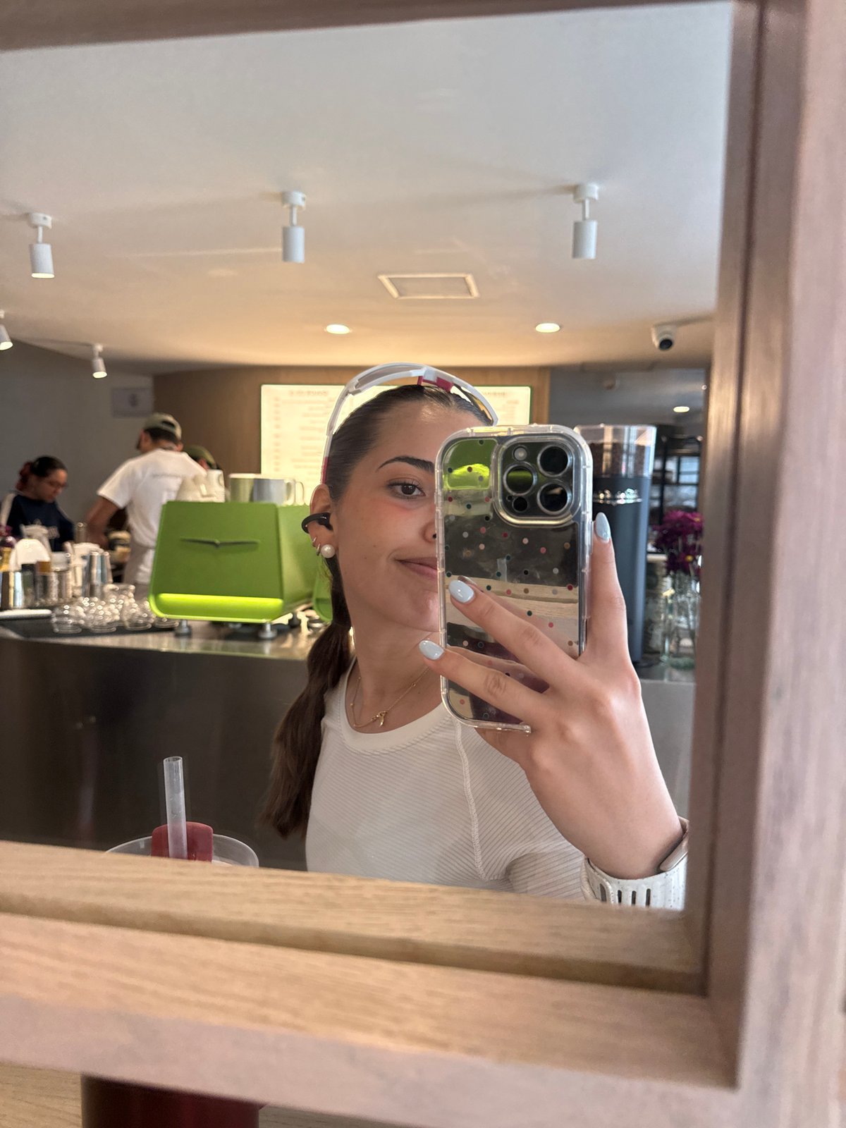 Mirror selfie captured in Puebla, Mexico