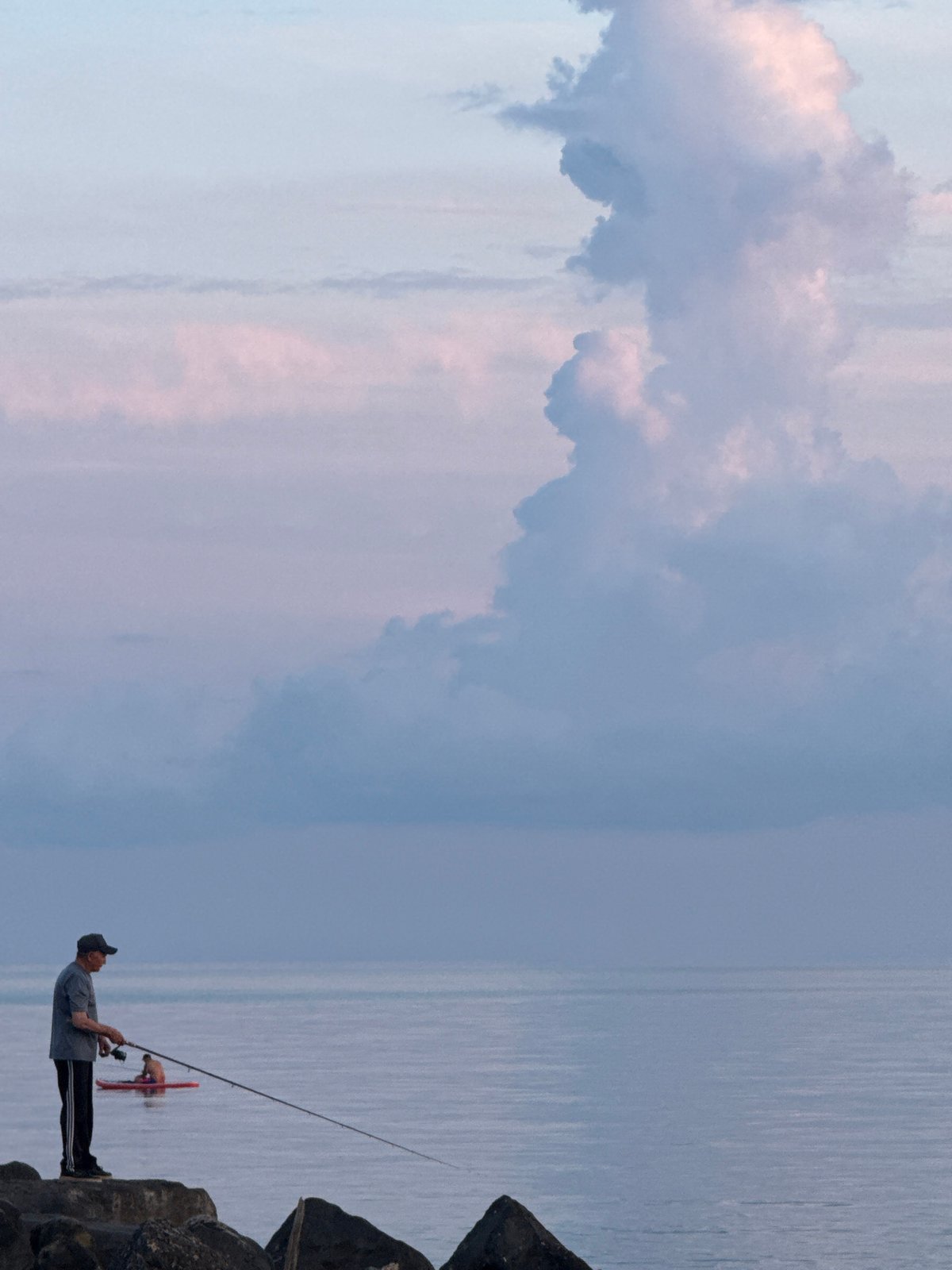 Evening beach scenes along Nebug's Black Sea coastline