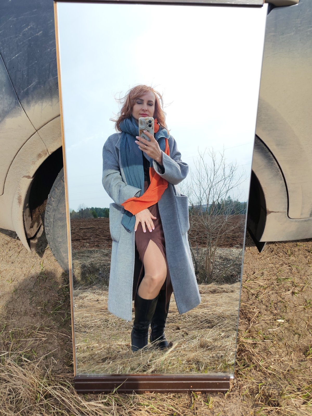 Rural scenes documented in Нечкино, Russia morning observations