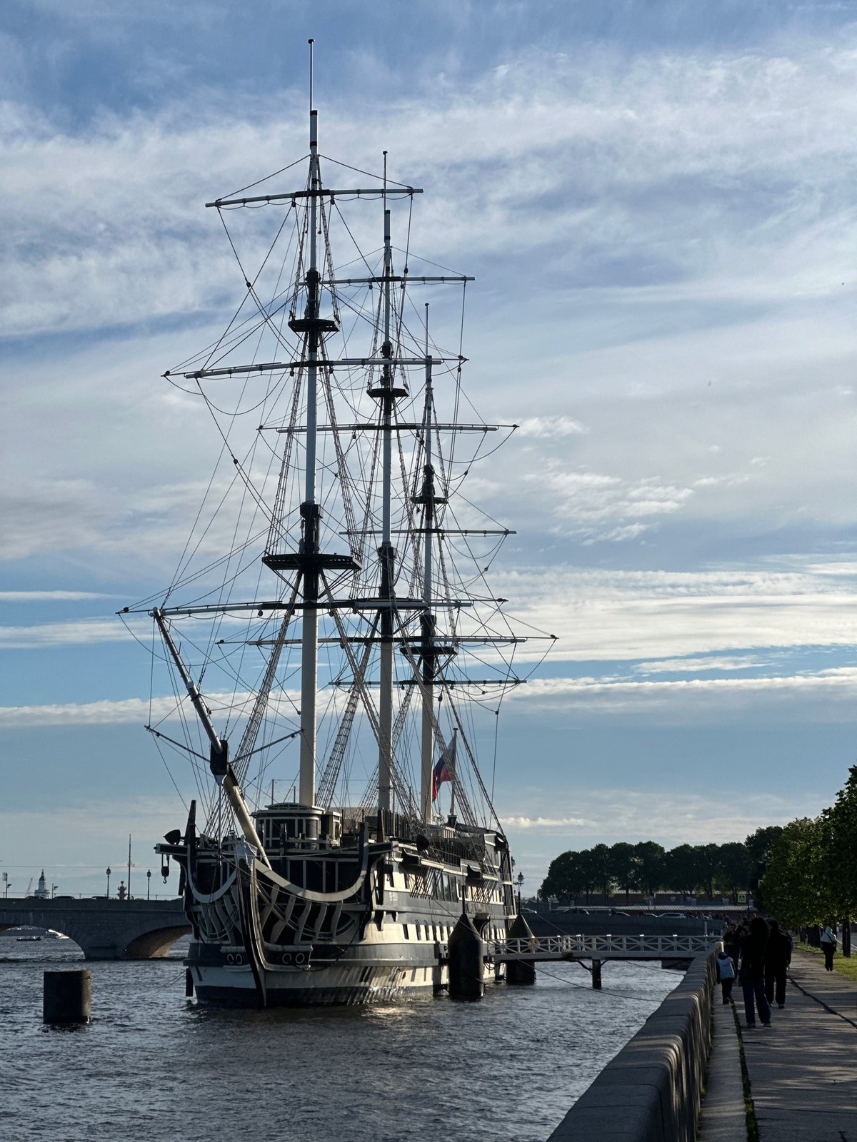 Saint Petersburg waterfront on a sunny June afternoon
