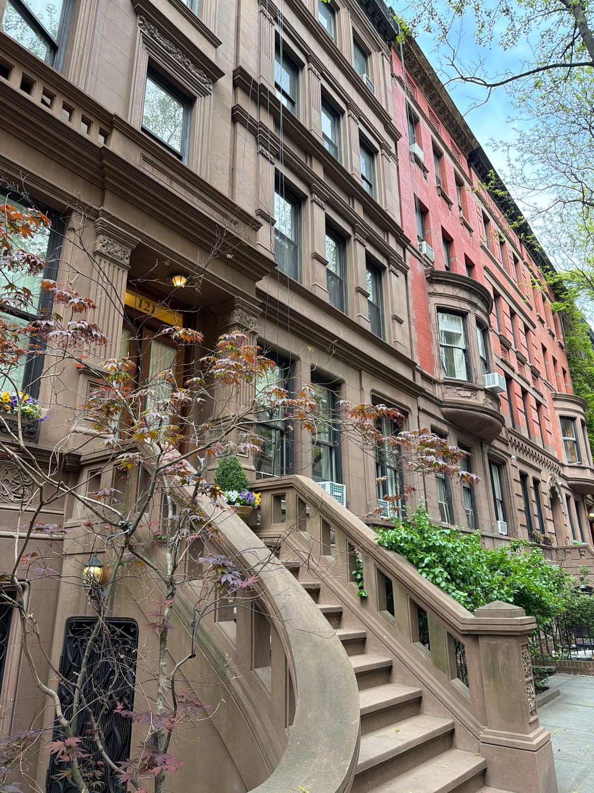 NYC street photography captures historic buildings from ground level