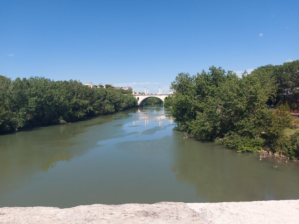 Multiple witnesses document Tiber River views near Rome bridge