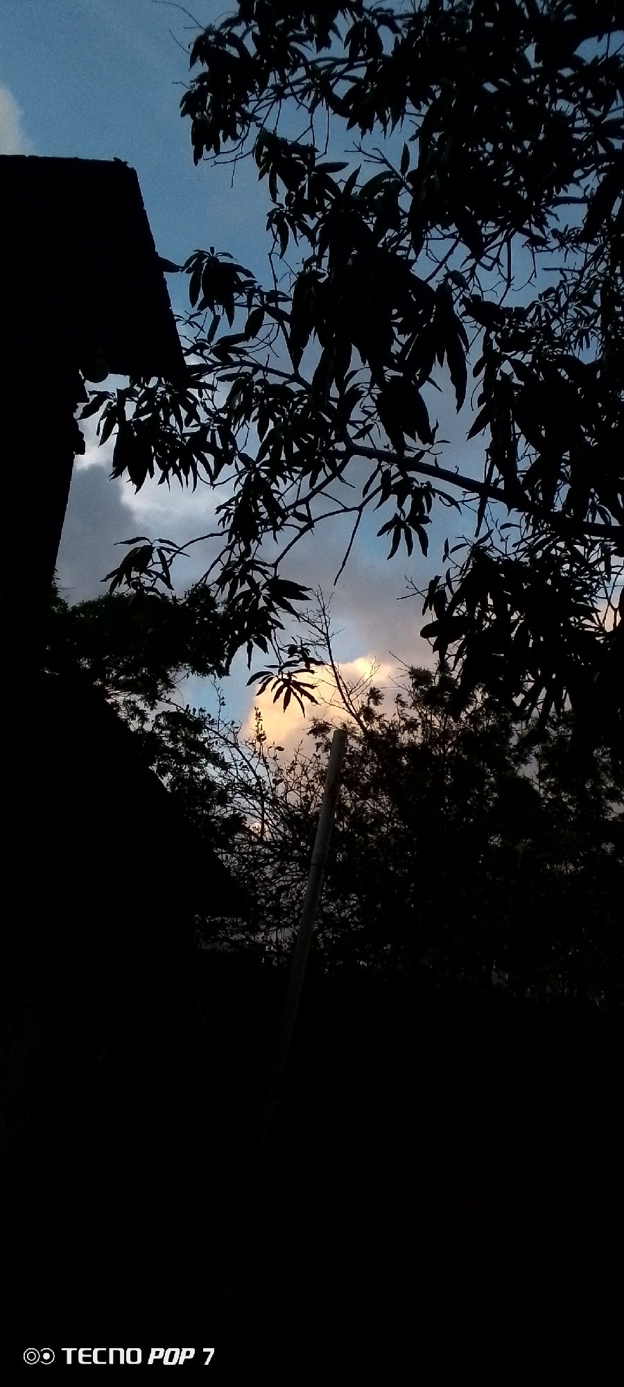 Twilight skies and silhouettes over Altagracia, Venezuela