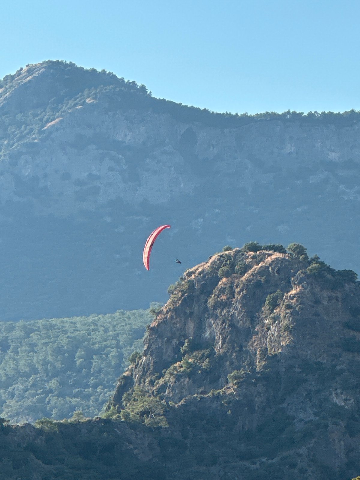 Paragliding and paddleboarding activities spotted on Fethiye coast