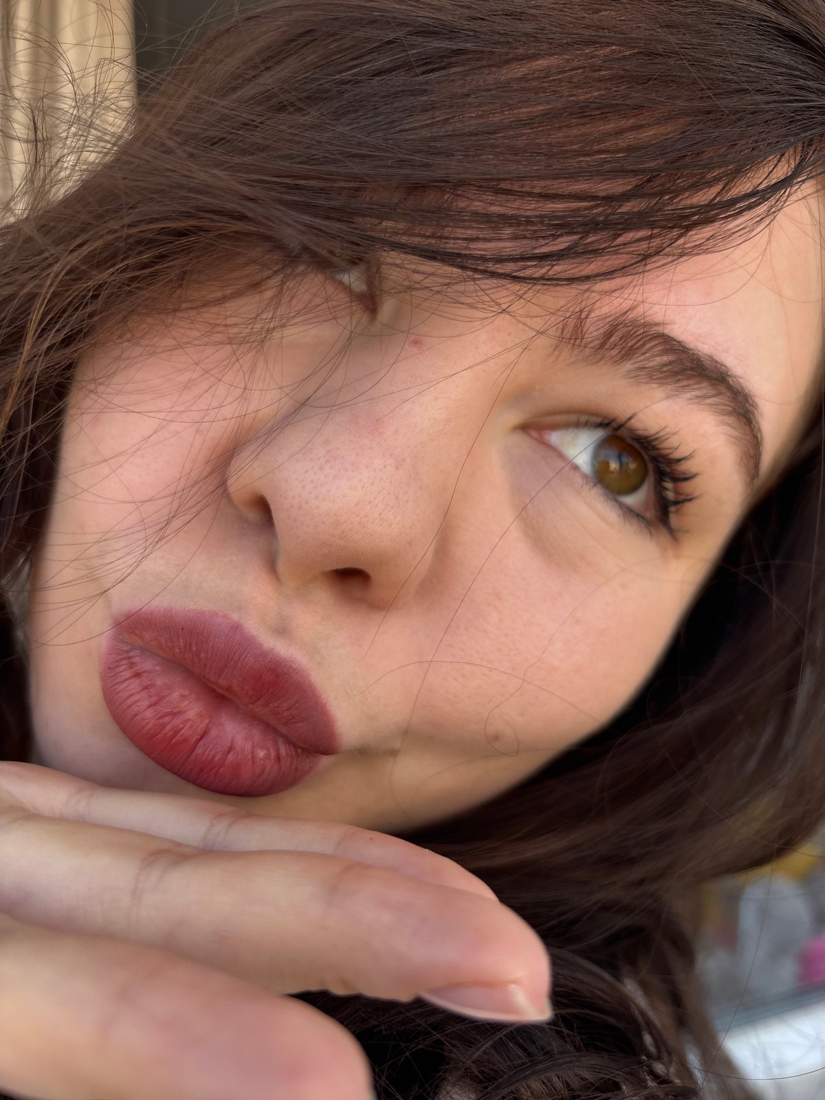 Woman photographed in portrait session in Perm, Russia