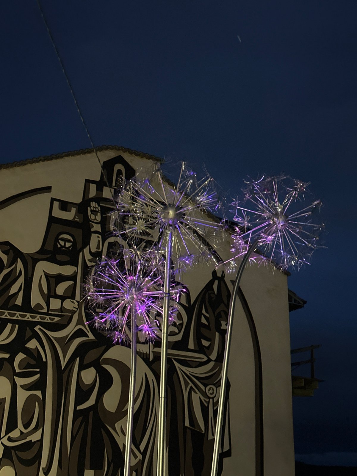 Evening documentation of Veliko Tarnovo's streets, murals, and cityscape
