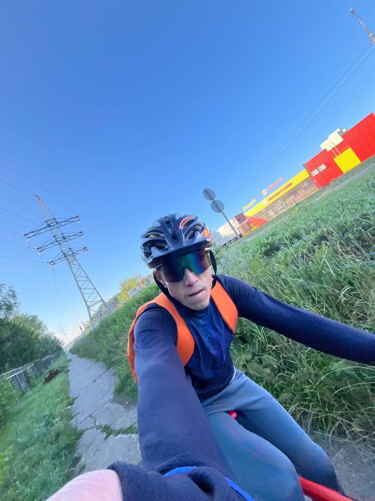 Late-night bike ride through Chaikovsky, Russia