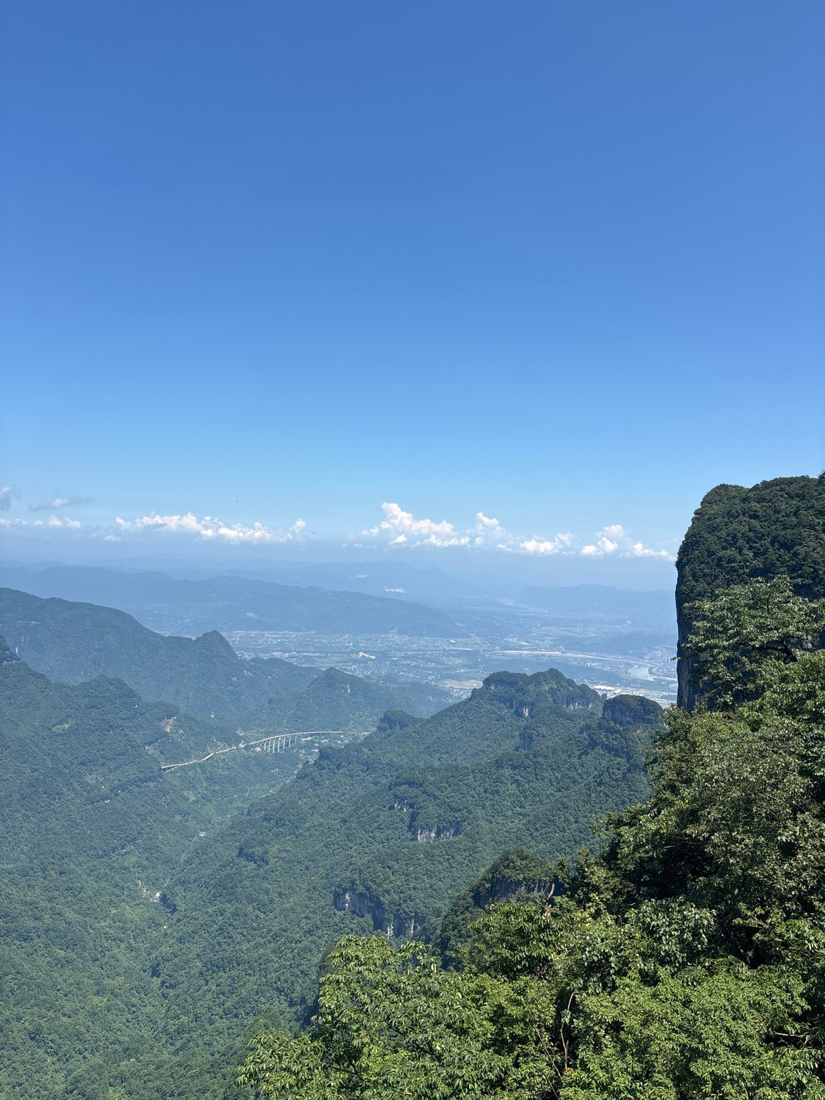 Sweeping mountain and cliff views from Yongding District, China