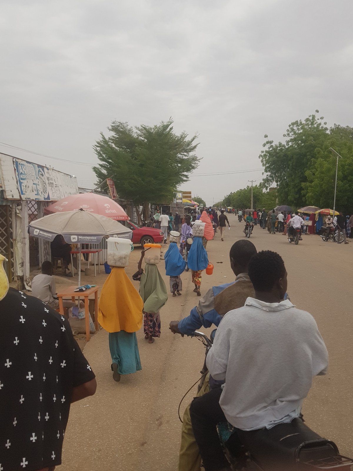 Daily street life documented in Dabawa Nigeria university area