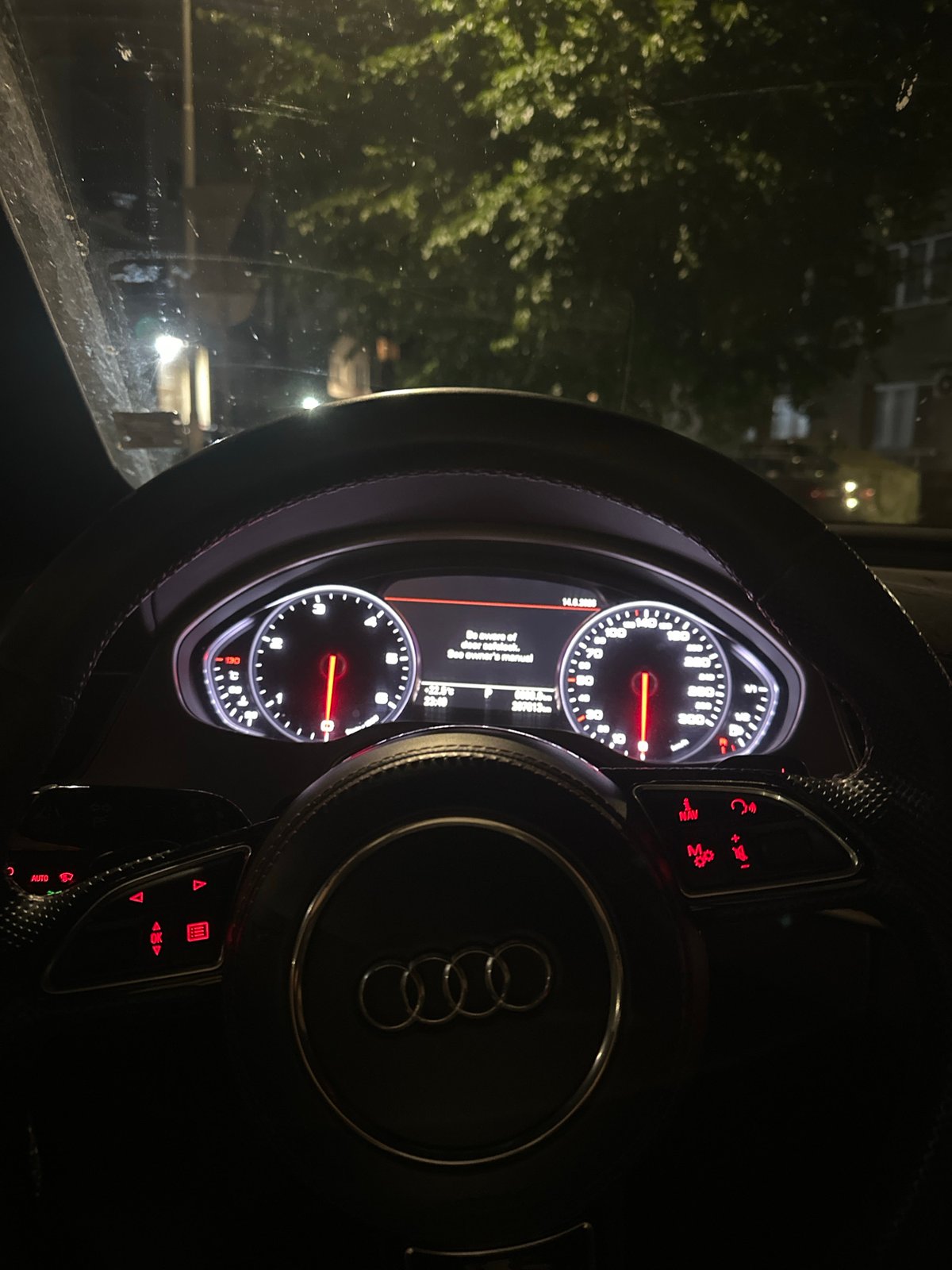 Late evening Audi interior documentation in Ruse, Bulgaria