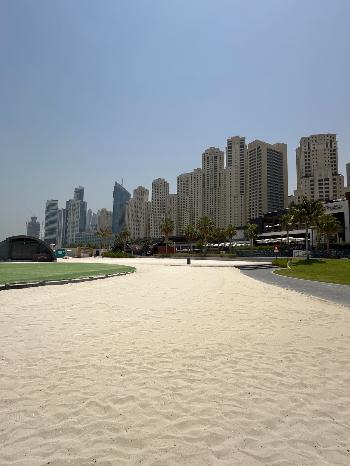 Beach morning near Ain Dubai with a few lifestyle extras