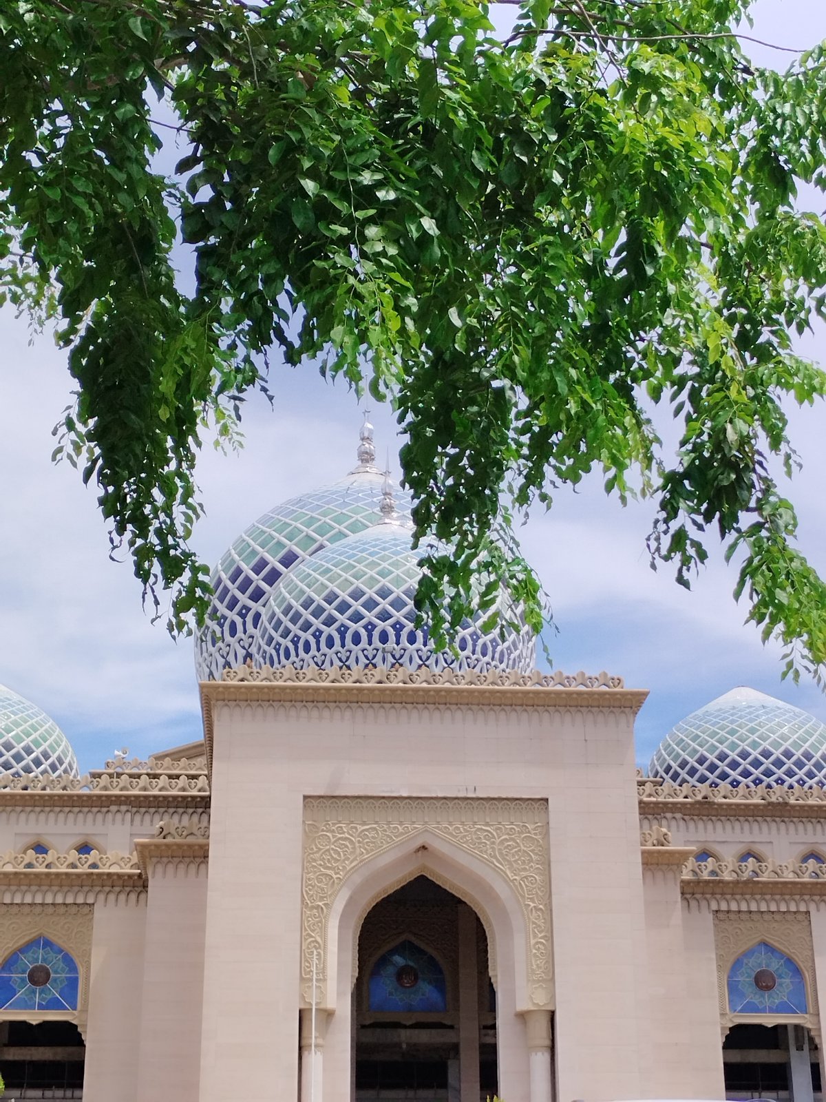 Grand mosque photographed in Lhokseumawe, Indonesia morning hours