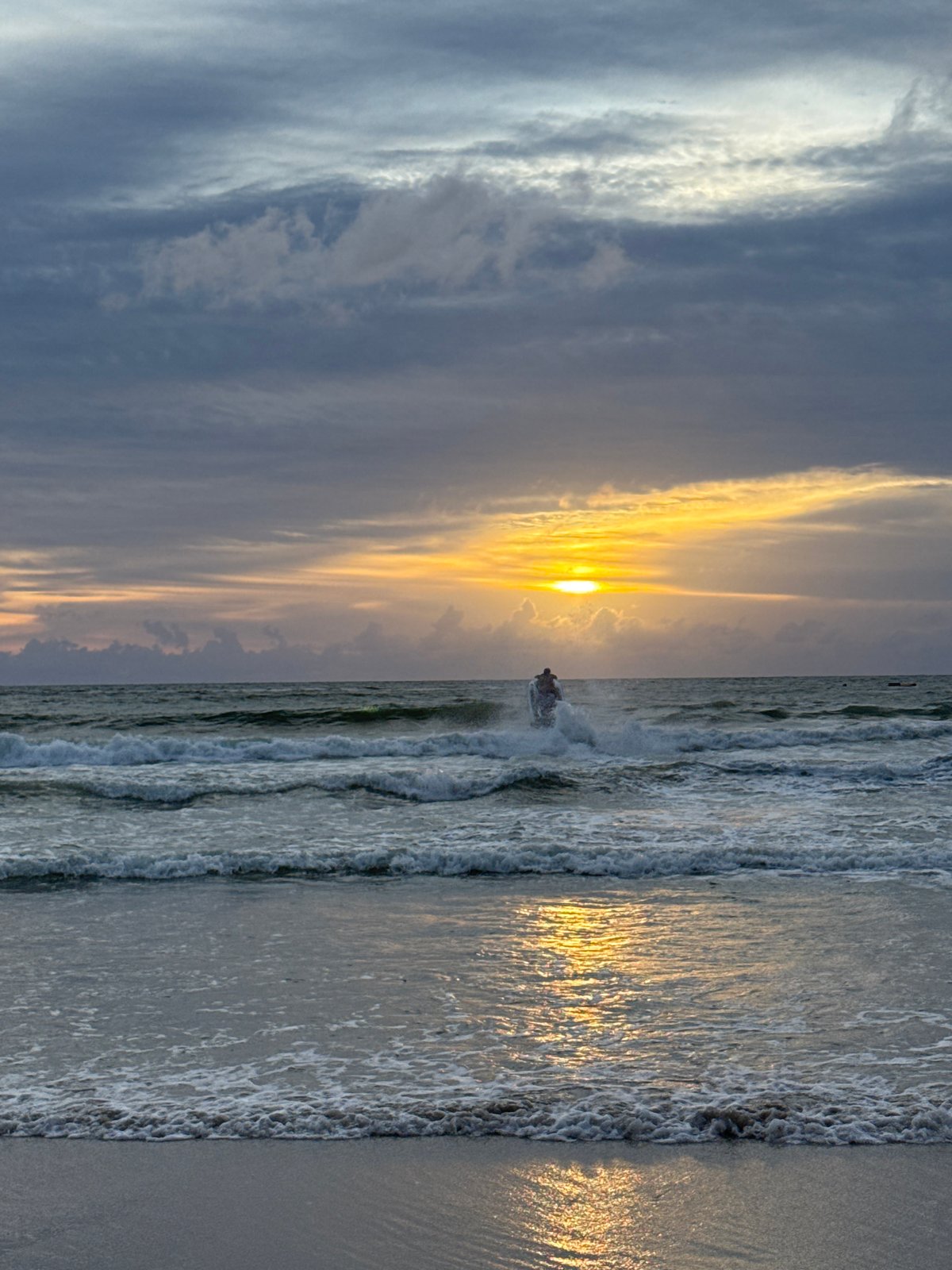 Sunset and jet ski prep on Patong Beach