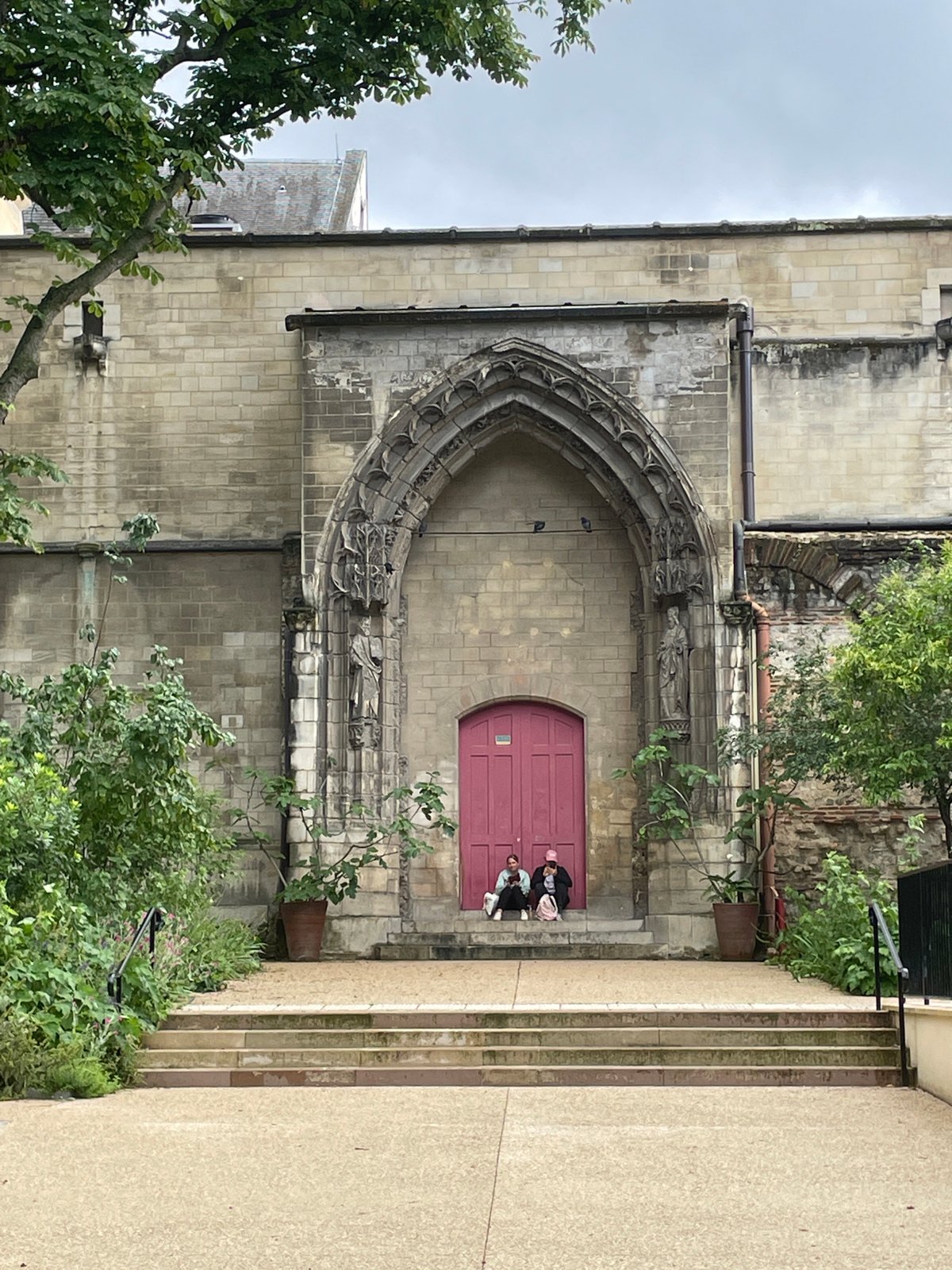 Historic stone building entrance documented in Paris