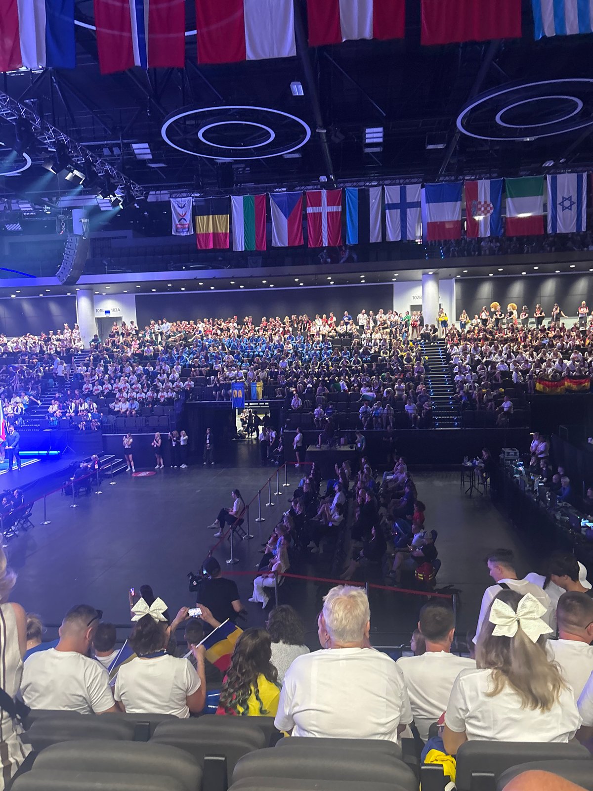 International ceremony underway at packed Prague arena
