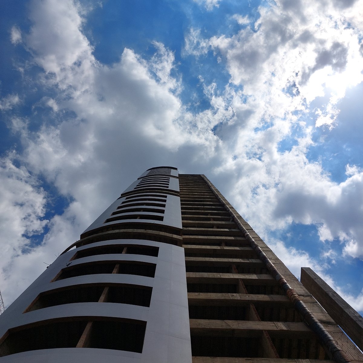 Construction progress documented on tall buildings in San Diego, Venezuela