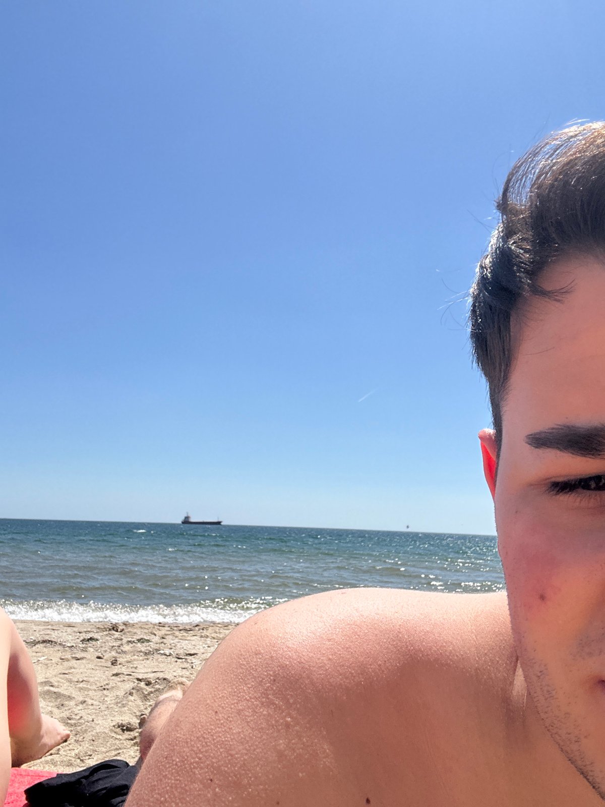 Morning beach scene documented at Varna's Black Sea coast