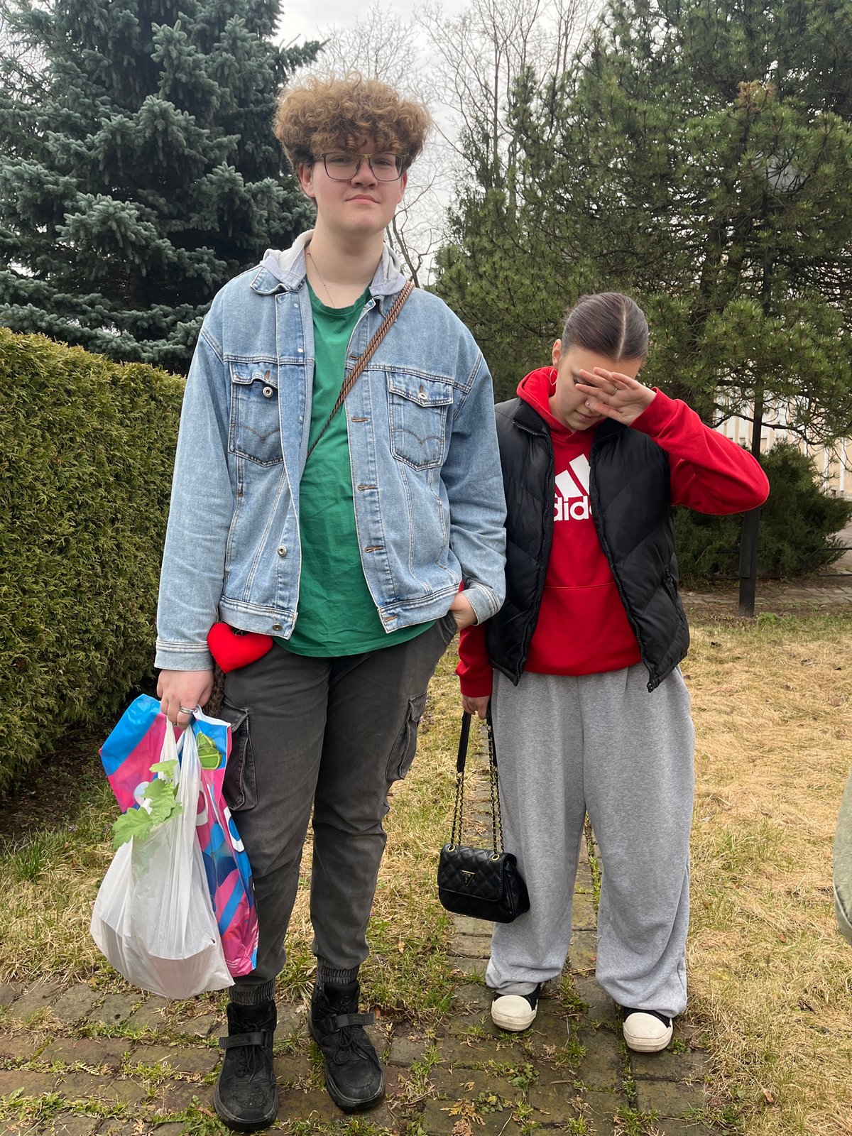 Young people gather in Saint Petersburg park area