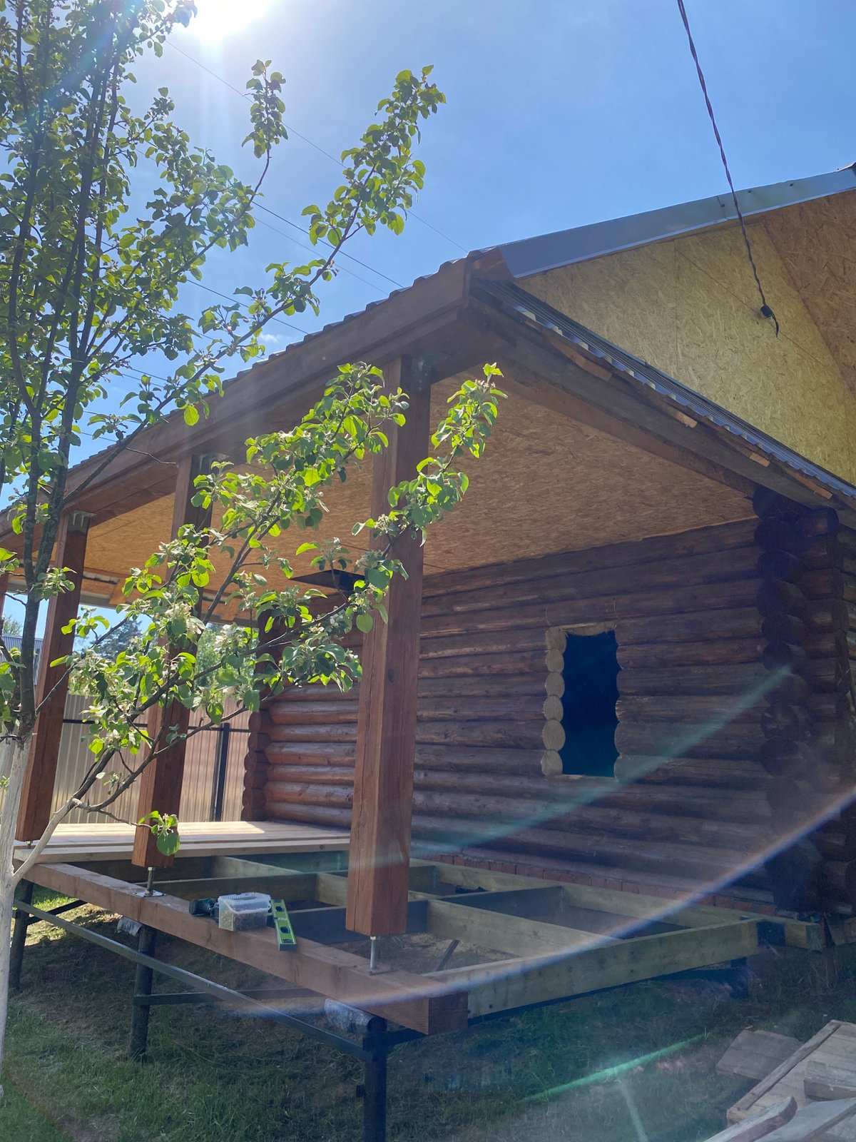 Family activities documented around Chaikovsky construction site